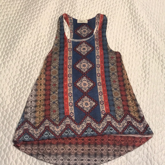 Tops - 2/$12 NWOT funky tank.